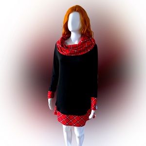 Woman’s long sleeve short dress